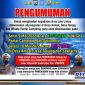 Caption: pamflet pengumuman Satlantas Polres Sampang terhadap pengendara agar melewati jalur alternatif saat berlangsungnya Per-Peran.