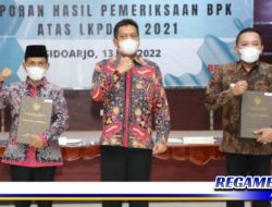 Dipimpin Bupati H. Slamet Junaidi, Empat Kali Pemkab Sampang Terima Penghargaan Opini WTP