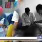 Caption: tampak pelaku hendak diamankan polisi dan korban sudah dalam keadaan meninggal dunia.