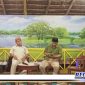 Caption: aktivis Provinsi Gorontalo, Zulkarnain Husain saat memandu diskusi dan sosialisai tentang pentingnya pengelolaan kearsipan, di Caffe Pombango, Kota Gorontalo.