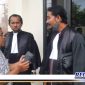 Caption: kuasa hukum Jasman saat diwawancara awak media.