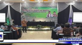 Caption: suasana saat berlangsungnya sosialisasi perlindungan jaminan sosial kepada pelaku UMKM Pamekasan.