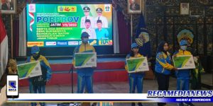 BPJS Ketenagakerjaan Cabang Madura  Serahkan Kartu Kepesertaan Jaminan Sosial Pada Atlet Porprov Jatim Di Bangkalan