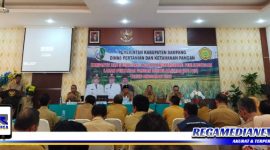 Caption: suasana saat berlangsungnya kampanye dan sosialisasi RPLP2B tahun 2022, di aula Hotel Bahagia Sampang.