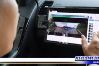 Caption: camera mobil incar Satlantas Polres Bangkalan mulai merekam pengguna jalan.