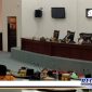 Caption: suasana saat berlangsungnya rapat paripurna Penetapan  Panja LHP BPK tahun 2021, di gedung DPRD Sampang.