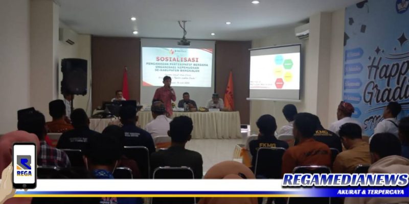 Caption: saat berlangsungnya sosialisasi Pengawasan Partisipasif bersama Organisasi Kepemudaan se-Kabupaten Bangkalan.