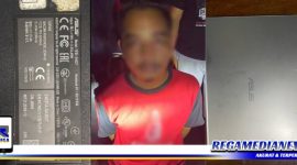 Caption: tersangka inisial (MPK) dan barang buktinya saat diamankan di Mapolres Bangkalan.