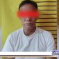 Caption: tersangka inisial (TM) saat diamankan di Mapolsek Tambaksari Surabaya.