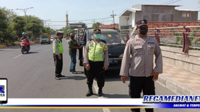 Cegah PMK, Polsek Benowo Perketat Penyekatan Perbatasan