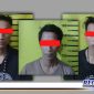 Caption: tiga tersangka kasus narkoba jenis sabu saat diamankan di Mapolsek Tambaksari Surabaya.