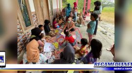 Caption: Screening PTM dan Posyandu Balita oleh Puskesmas Robatal.