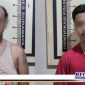 Caption: dua tersangka kasus narkoba insial (AP) dan (MR), diamankan di sel tahanan Mapolsek Asemrowo.
