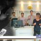 Caption: saat penggerebekan kasus narkoba, Polsek Ketapang mengamankan pelaku berinisial (ZFN) beserta barang bukti sabu-sabu.