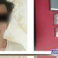 Caption: tersangka kasus narkoba inisial (VAR), saat diamankan di Mapolres Pelabuhan Tanjung Perak Surabaya.