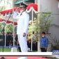 Caption : Bupati Bangkalan (R. Abdul Latif Amin Imron) pimpin upacara peringatan HUT Kemerdekaan RI ke 77. 