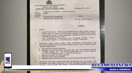 Caption: Tanda Bukti Lapor Polisi Nomor : TBL/B/105.01/II/2022/SPKT/POLDA.JAWA TIMUR pada Kamis, 24 Pebruari 2022.