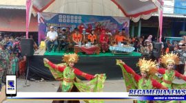 Caption: Perhelatan Tambelangan Festival Karnaval (TFC) dalam rangka memeriahkan peringatan HUT RI ke 77.