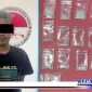 Caption: tersangka berinisial S bin Almarhum H (32 tahun) warga Jalan Tambak Asri Surabaya.