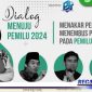 Caption: pamflet dialog politik bertajuk 'Menakar Peluang PPP Lolos Parlemen pada Pemilu 2024'.