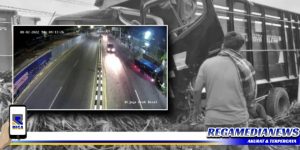 Truk Oleng Seruduk Pohon Taman Wijaya Sampang