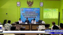 Caption: saat sosialisasi jaminan sosial ketenagakerjaan sektor BPU kepada pengurus cabang DMI Pamekasan.