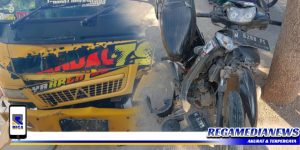 Kecelakaan di Ketapang, Sepeda Motor Hantam Dump Truk