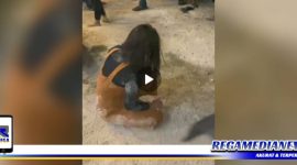 Caption: screen shot video viral dugaan penganiayaan di wilayah Sokobanah, Sampang.