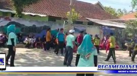 Caption: kemeriahan lomba volly tingkat Kecamatan Robatal, dalam memperingati HUT Kemerdekaan RI ke 77.