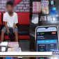 Caption: tersangka kasus judi online dan barang buktinya saat diamankan Polres Gorontalo Kota.