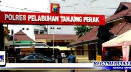 Caption: Mako Polres Pelabuhan Tanjung Perak.