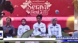 Caption: Konferensi Pers kegiatan Seraya Fest oleh Ketua HIMPI Bangkalan ( Zhavira Ayu Ratri Aldania).