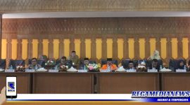 Caption: Rapat paripurna Anggaran Pendapatan Belanja Kabupaten Perubahan (APBK-P) Aceh Selatan Tahun 2022.