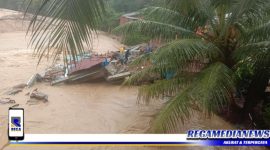 Caption: kondisi Objek Wisata Air Dingin usai di terjang banjir.