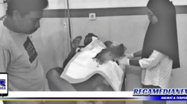 Caption: korban saat dirawat di Klinik Mitra.