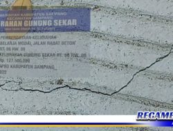 Kualitas Proyek Rabat Beton di Gunung Sekar Sampang Diragukan