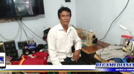 Caption: Sanari, korban kasus penipuan jual beli tanah.