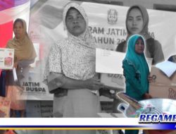 Senyum Sumringah Warga Kebun Sareh Terima Bantuan Jatim Puspa