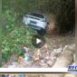 Caption: screen shot video evakuasi mobil HRV yang mengalami kecelakaan tunggal dan terjun ke jurang 