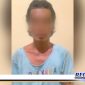 Caption: tersangka kasus penganiayaan inisial (AR), saat diamankan di ruang Satreskrim Polres Sampang.