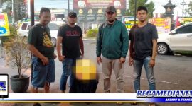Caption: DPO kasus pencabulan (inisial RH) saat diamankan Tim Opsnal Satreskrim Polres Sampang, (Doc: Unit PPA Satreskrim).