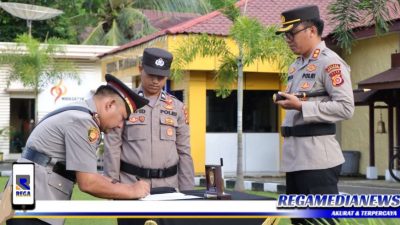 Kapolres Aceh Selatan Sertijab 2 PJU dan Kapolsek