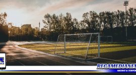Caption: ilustrasi lapangan sepak bola dan lintasan lari, (Doc: foto istimewa/pexel).