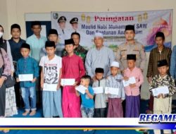 Pemdes Lepelle Sampang Peringati Maulid Nabi dan Santunan Anak Yatim