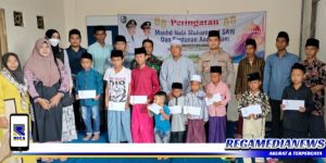 Pemdes Lepelle Sampang Peringati Maulid Nabi dan Santunan Anak Yatim