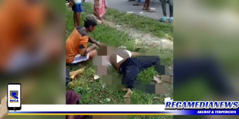 Caption: screen shot video korban kecelakaan di jalan raya Rapa Daya, Omben, Sampang, (Doc: Harry/RMN).