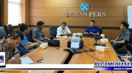 Caption: Pemerhati Jurnalis Siber saat audiensi dengan Dewan Pers, (Doc: PJS/Yusrianto).