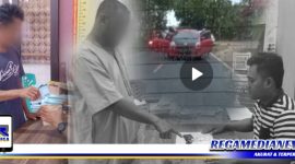 Caption: anggota Reskoba Polres Sampang saat gerebek mobil merah dan berhasil mengamankan dua pelaku narkoba, (Doc: Harry/RMN).