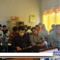 Caption: BPJS Ketenagakerjaan saat sosialisasi perlindungan jaminan sosial terhadap perangkat desa di Sampang, (Dok. Syafin/Regamedianews).