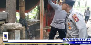 Polres Gorut Grebek Tempat Penyulingan Cap Tikus